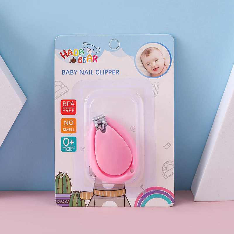 Spot Wholesale English Suction Card Baby Nail Clippers Safety Baby Nail Clippers Baby Shell Nail Clippers