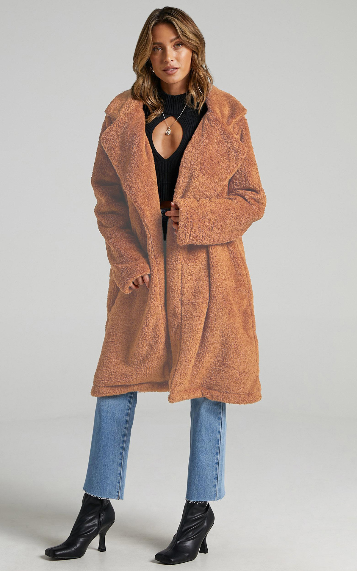 f0439跨境欧美毛绒大码毛绒外套仿皮草仿羊羔毛街拍流行外套