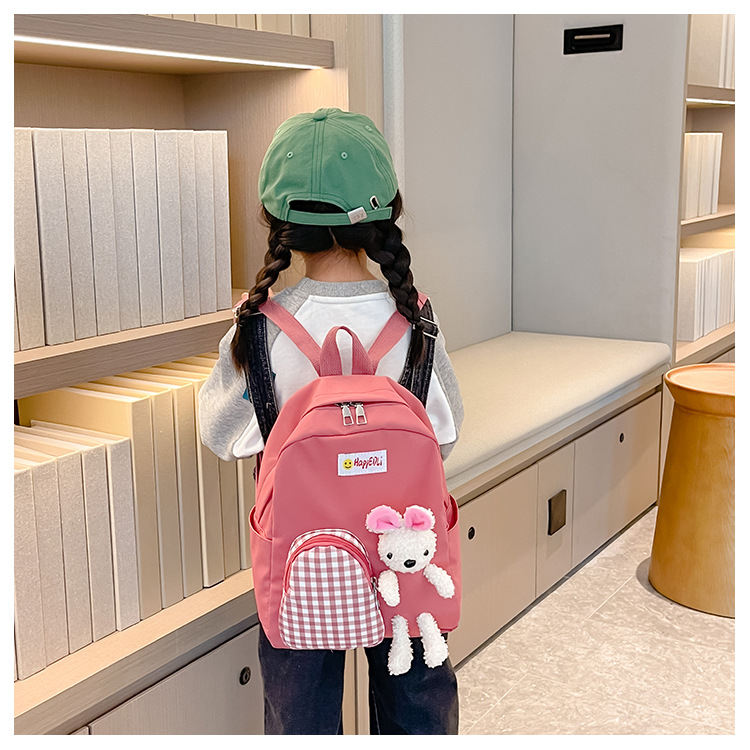 New Children's Backpack Cartoon Rabbit Schoolbag Large Capacity Cute Backpack Fashion School Bag Fashion Bag