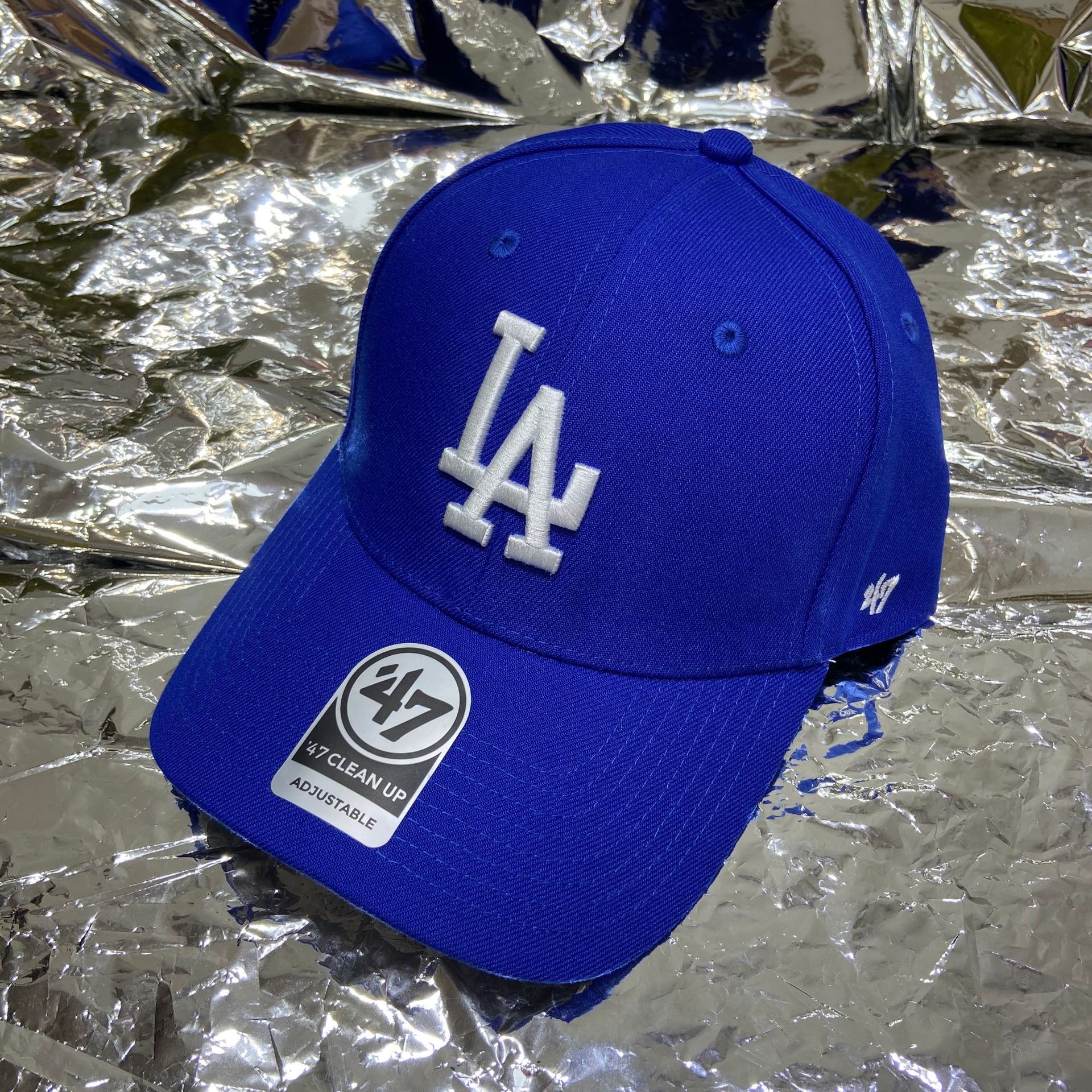 47brand棒球帽子男硬顶大标刺绣la鸭舌帽黑色弯檐ny帽女嘻哈帽潮