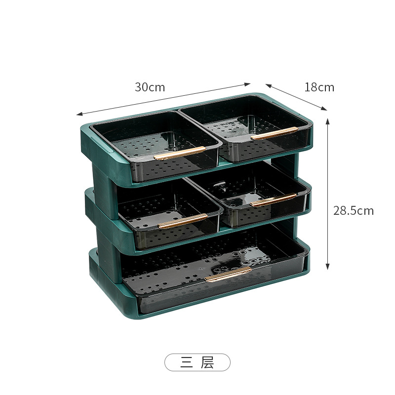 Strict Selection Kitchen Side Dish Plate Large Capacity Multi-Layer Fruits and Vegetables Storage Tray Punch-Free Family Hot Pot Side Dishes 0714