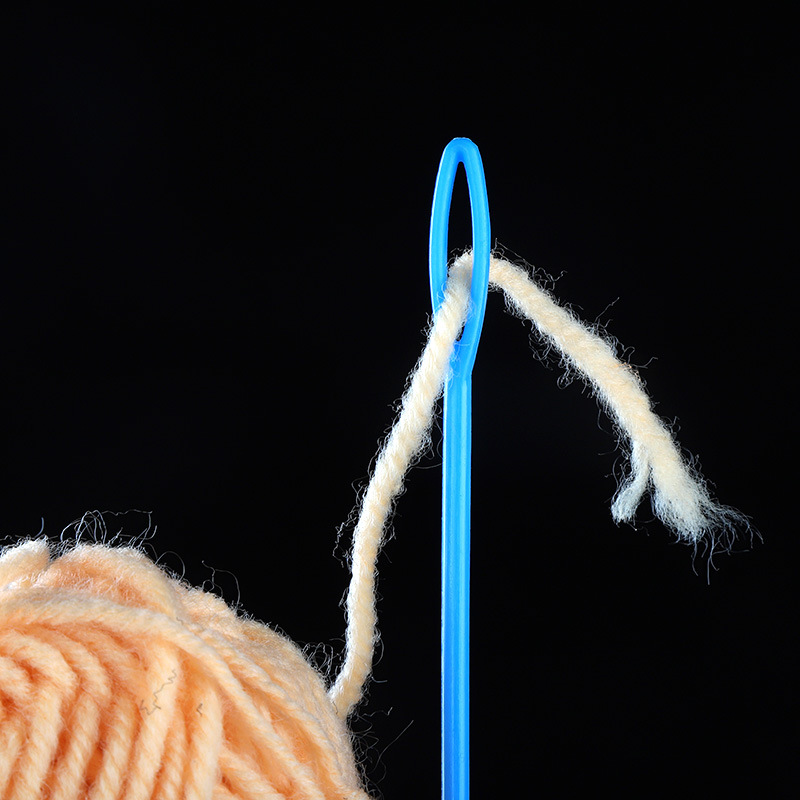 彩色塑料针 幼儿园diy美劳缝纫类绣花针毛线针不织布缝针辅助工具