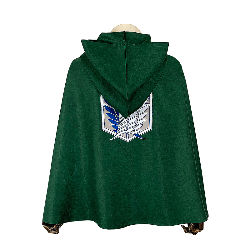 进击的巨人cos服调查兵团长自由之翼绿色斗篷披风cosplay动漫服装