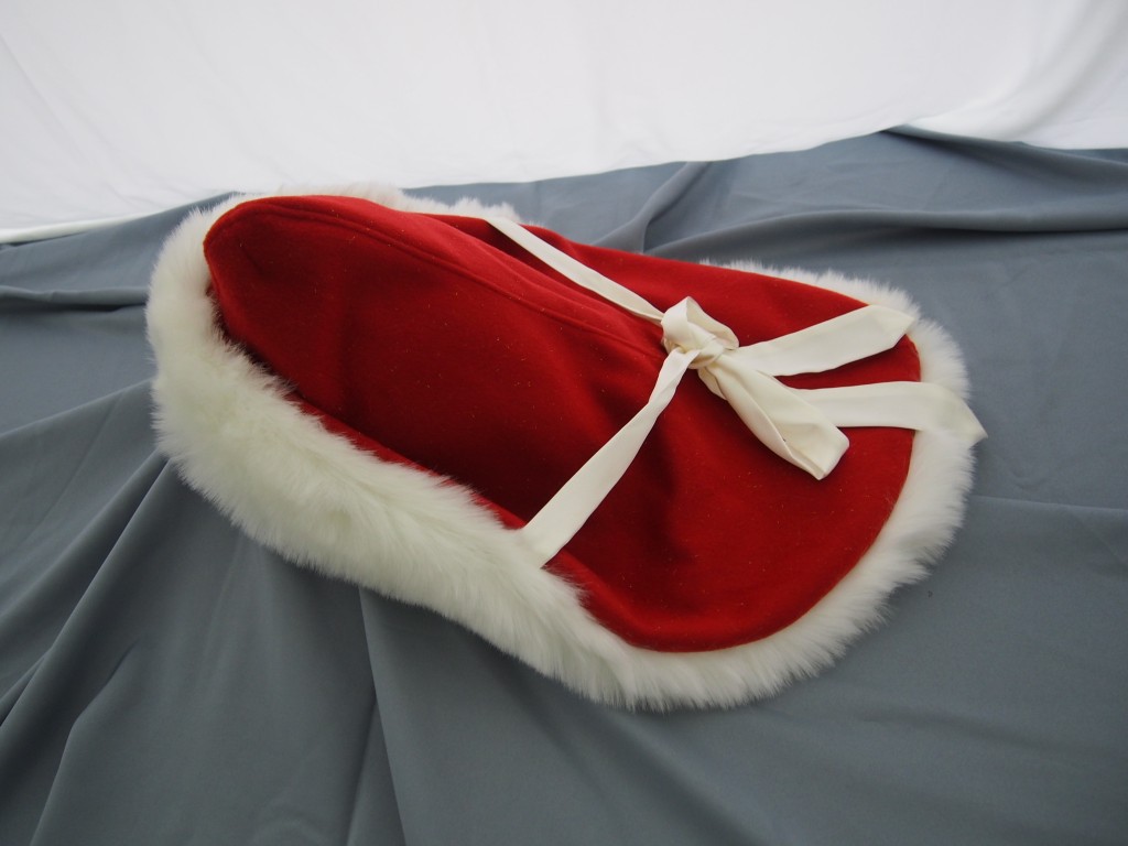 创代设 汉服女风帽宫墙红帽 2021冬季新款雪帽 汉服冬季配帽