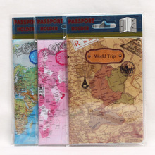 世界地图立体护照夹 时尚护照套身份证件套护照包 出国旅游用品