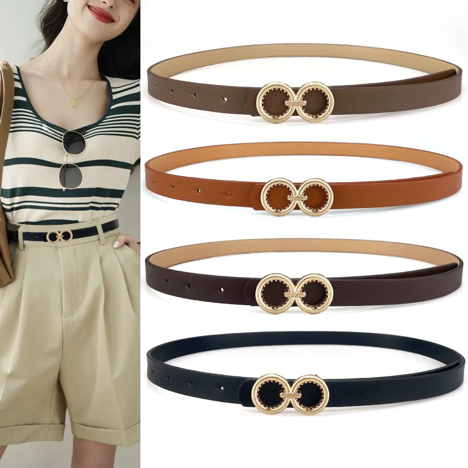 2成交500条西裤pu皮带女牛仔裤百搭时尚欧美女士腰带bf风显瘦束腰腰带