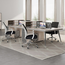 办公桌椅组合简约现代六人位职员工位桌办公家具屏风对坐双四人位