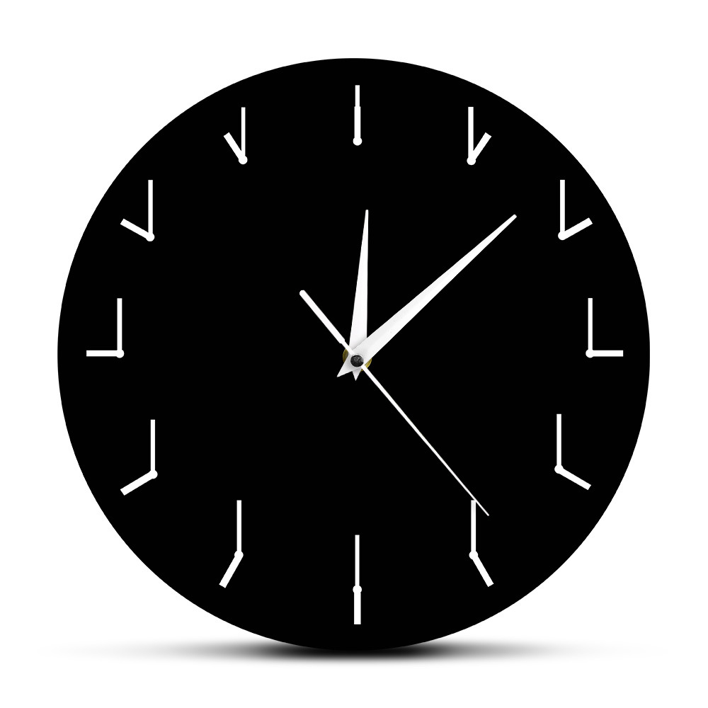 创意黑色图案时钟跳舞动物健身家居装饰12点时钟显示静音墙钟礼物