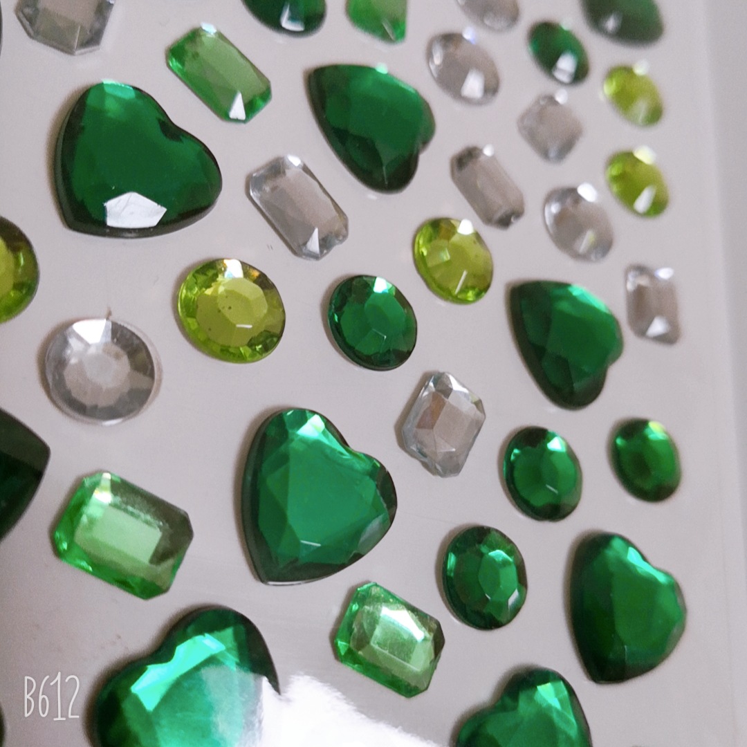 长方形钻石贴纸 diy绘画亚克力钻贴 公主礼盒宝石配件满天星彩石