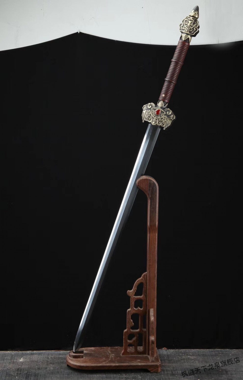 龙渊枫盛宝剑纯铜镂空宝剑镇宅唐横刀剑刀具冷兵器一体宋剑未开刃