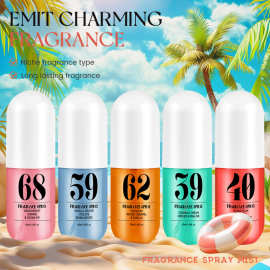 跨境爆款沙滩数字无酒精香水身体头发香氛喷雾巴西里欧美希音TK