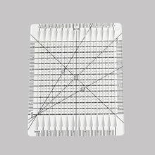 DIY缝纫测量工具割线尺 塑料拼布割布尺服装裁剪工具 方形切割尺