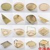 manual Bamboo products Bamboo sieve Storage baskets fruit Basket A snack Tray Farm weave Dustpan