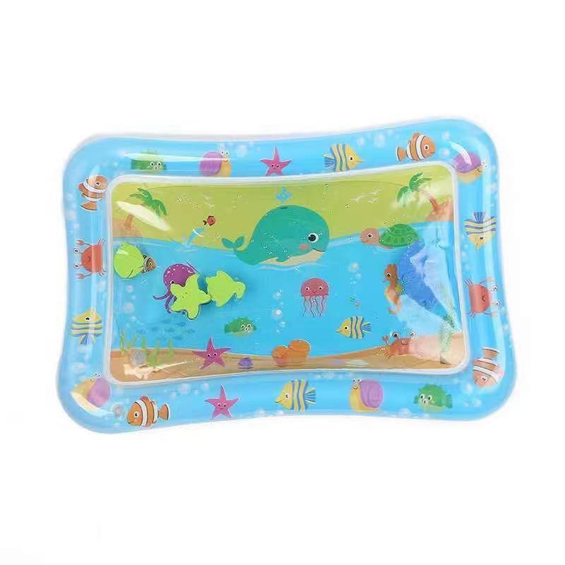 Wholesale Children's Inflatable Racket Pad Baby Water Cushion PVC Ocean Fish Water Cushion Parent-Child Interaction Toys Ice Pad