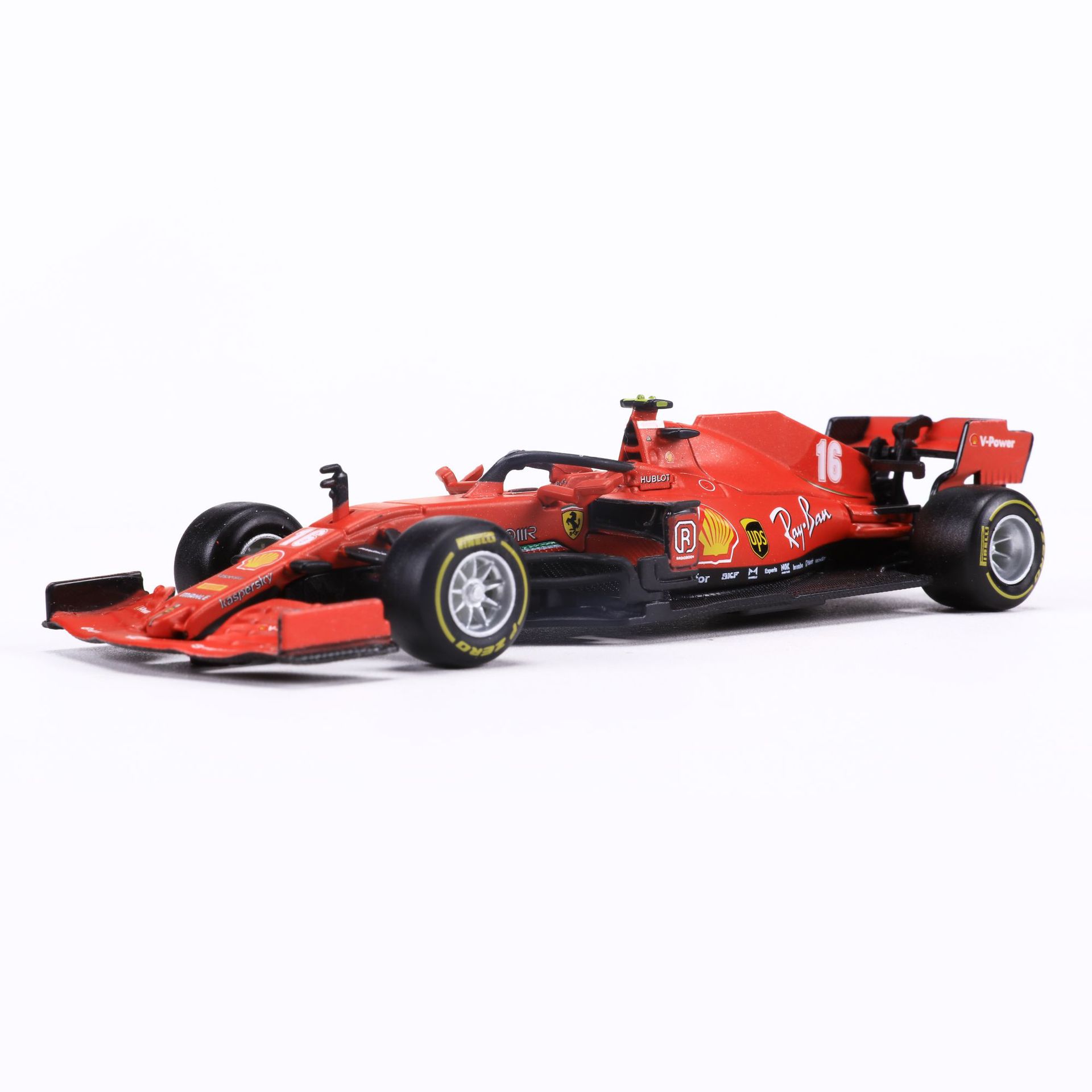 比美高1:43 f1方程式赛车模型2020 sf90合金赛车模型玩具收藏摆件