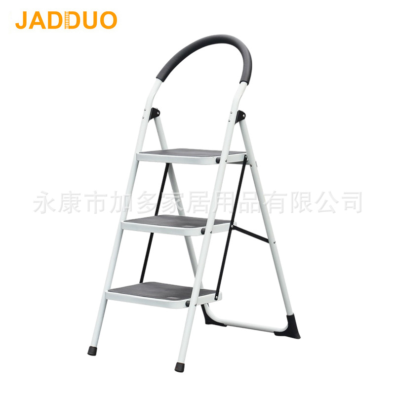 铁制圆扶手家用梯白色承重150公斤出口外贸梯子-阿里巴巴