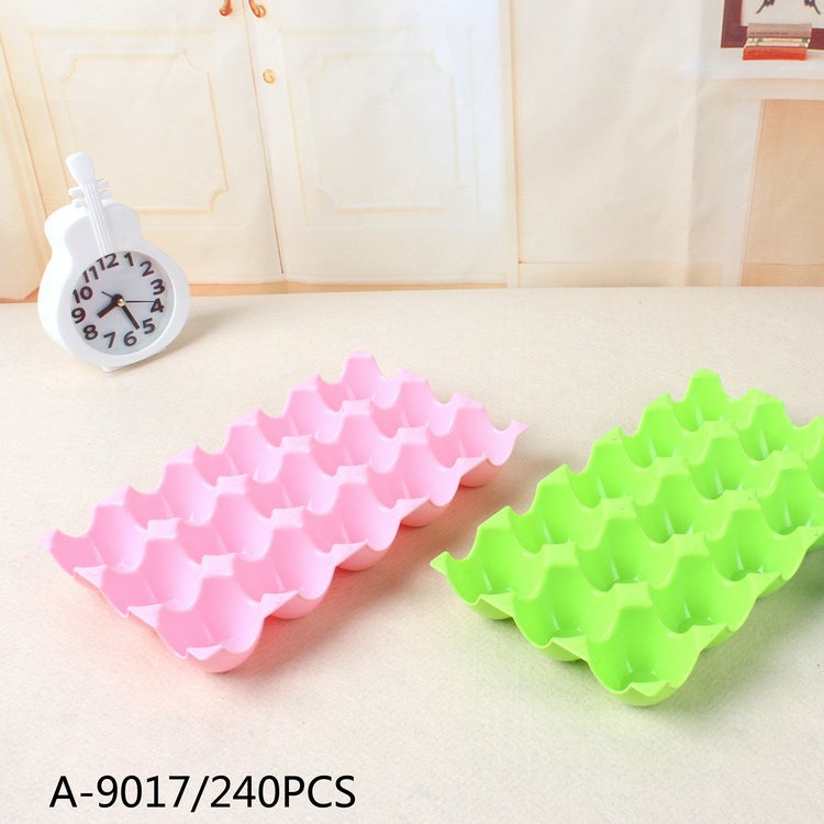 shatterproof overlay 15 grid eggs storage box refrigerator duck eggs egg storage box thickened plastic kitchen tableware storage