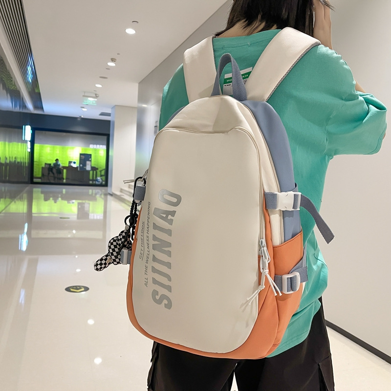 New Schoolbag Female High School Student Japanese Style Simple Large Capacity Backpack Male Junior High School College Students All-Match Computer Backpack