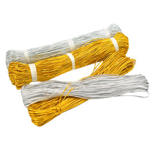 金银色圆松紧带弹力橡皮筋0.8.1.2毫米服装吊牌礼品包装手工DIY绳