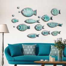 鱼3d立体墙贴家装餐厅陶瓷壁饰客厅沙发墙壁装饰挂件壁挂