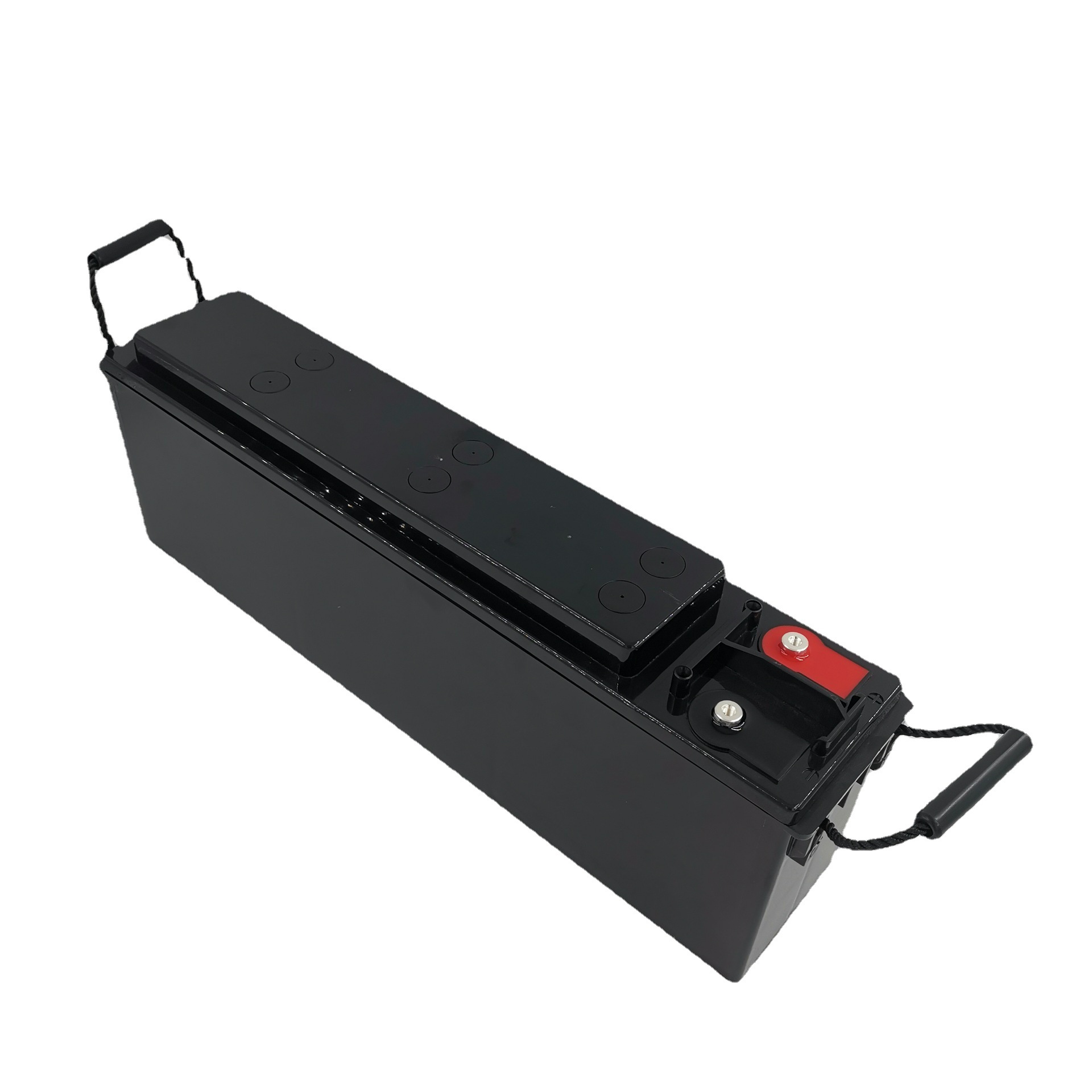 免维护12v75ah欧款前置端子狭长型储能系统agm可充电胶体蓄电池