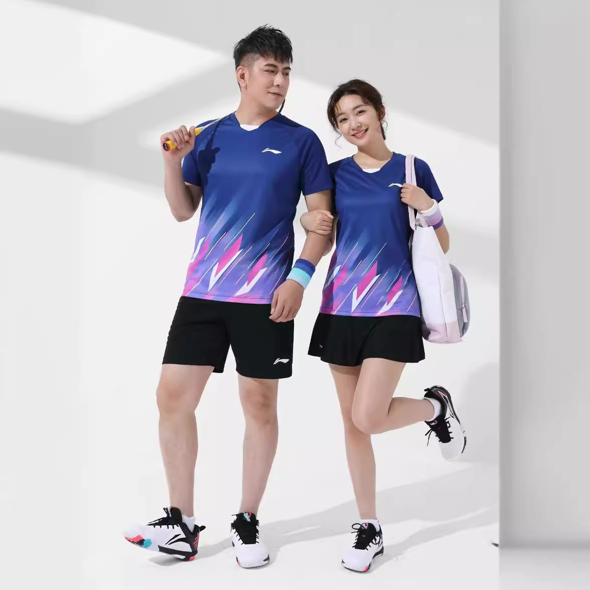 李宁服装团购羽毛球服 羽毛球训练 李宁短袖服装夏季春秋比赛服装