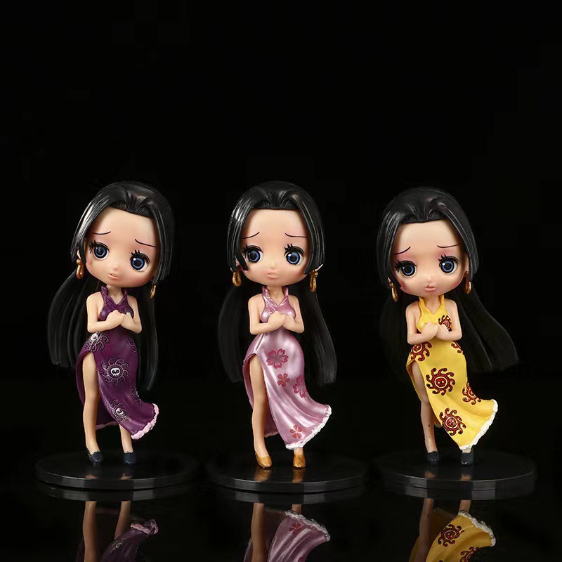 3款旗袍女帝q版海贼王大眼睛 波雅 汉库克 生日礼物动漫手办摆件