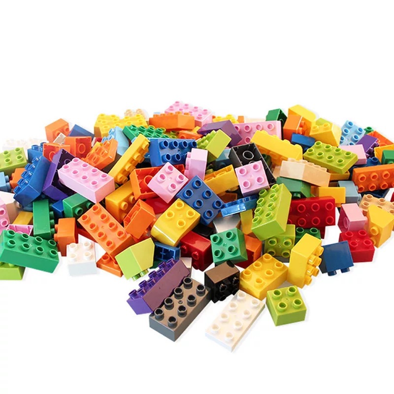 兼容乐高50大颗粒积木基础称斤散配件拼装岁男女孩儿童早教育玩具