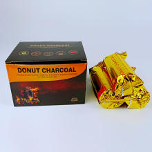 阿拉伯水烟环形炭 甜甜圈 40MM速燃碳木碳 hookah donut charcoal