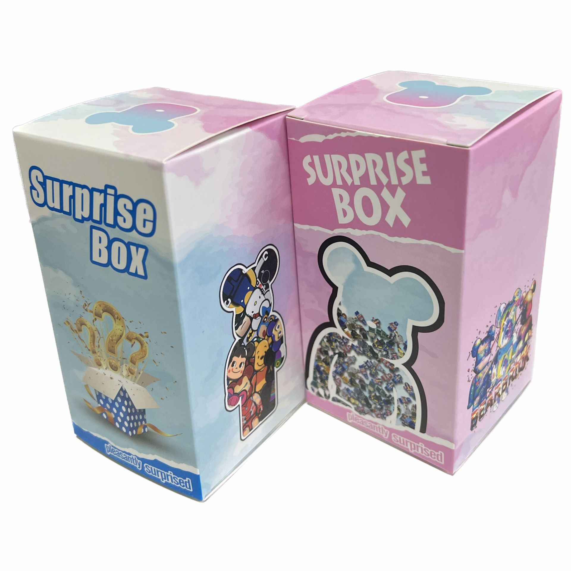 盲盒空盒子批发惊喜盲盒幸运盒子圣诞纸盒卡通玩具手办盲盒包装盒
