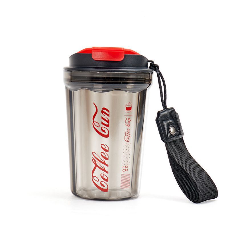 Hot Internet Celebrity Coca-cola High Temperature Resistant Plastic Cup Coffee Cup Ins Style Office Home Milky Tea Cup Water Cup