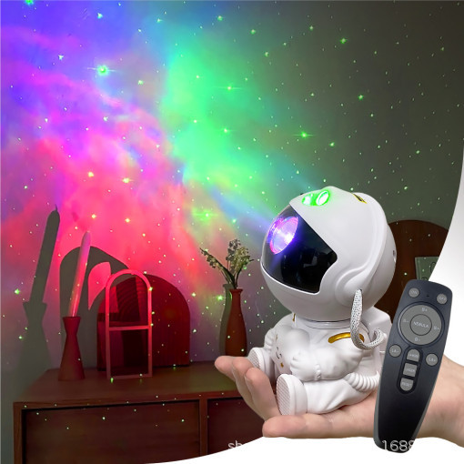 Second-Generation Upgraded Astronaut Starry Sky Projection Lamp Starry Atmosphere Small Night Lamp Spaceman Laser Nebula Lamp