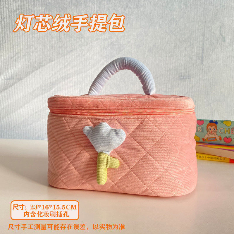 Cosmetic Bag Women's Cute Portable 2022 New Advanced Waterproof Large Capacity Portable Wash Travel Storage Bag