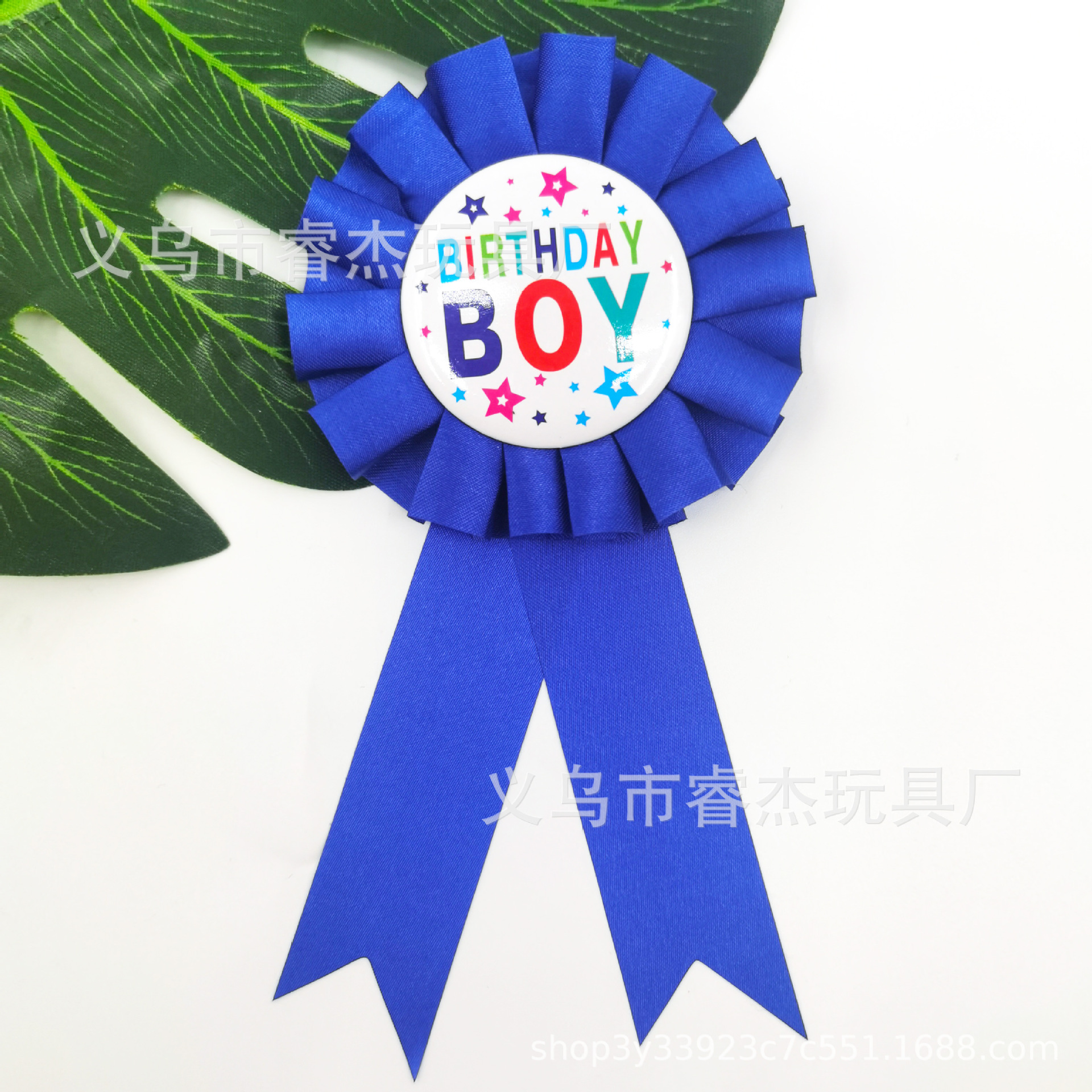 Cross-Border Party Supplies Children's Holiday Ceremony Birthday Girl Boy Corsage Girl Children's Birthday Badge Badge
