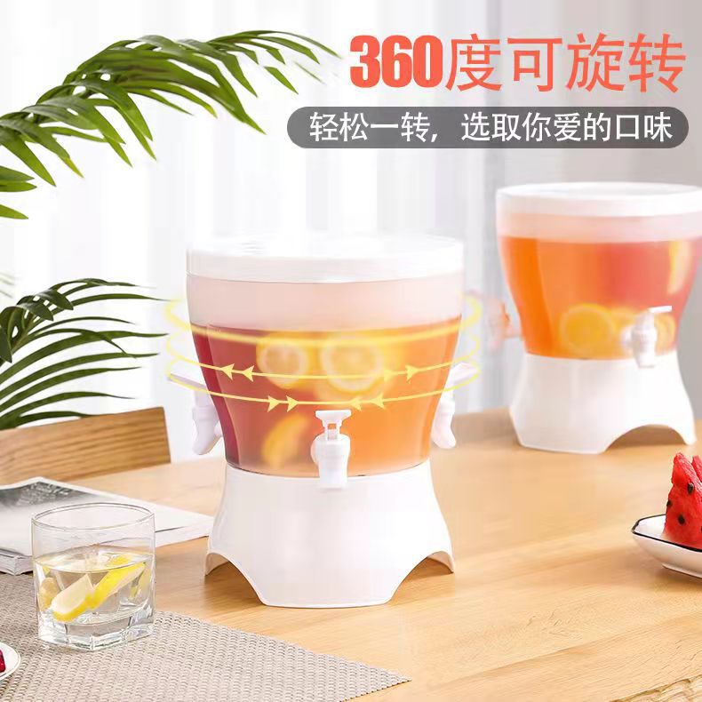 Food Grade Refrigerator Cold Water Bottle High Temperature Resistant with Faucet Summer Household Cold Drink Buet Lemon Water Bottle Cold Water Bottle buet