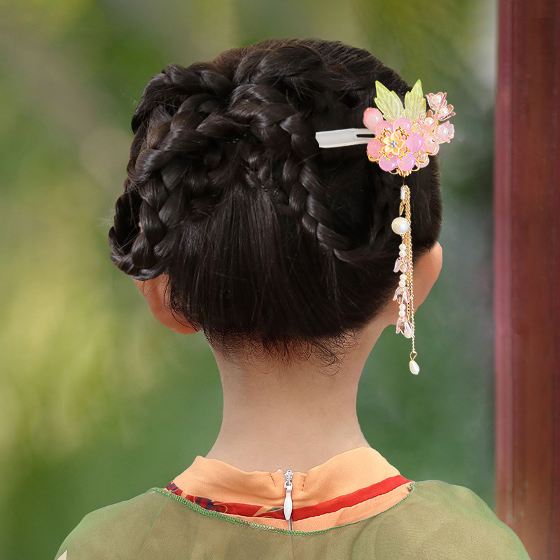 Children Ancient Style New Hair Clip Headdress Chinese Style Han Costume Ancient Costume Hairpin Hair Accessories Girls Vintage Hairpin Wholesale