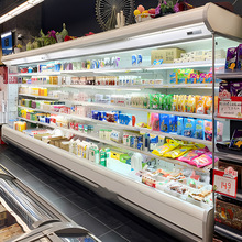 水果保鲜风幕柜超市酸奶饮料食品展示柜蔬菜保鲜柜便利店陈列冷柜