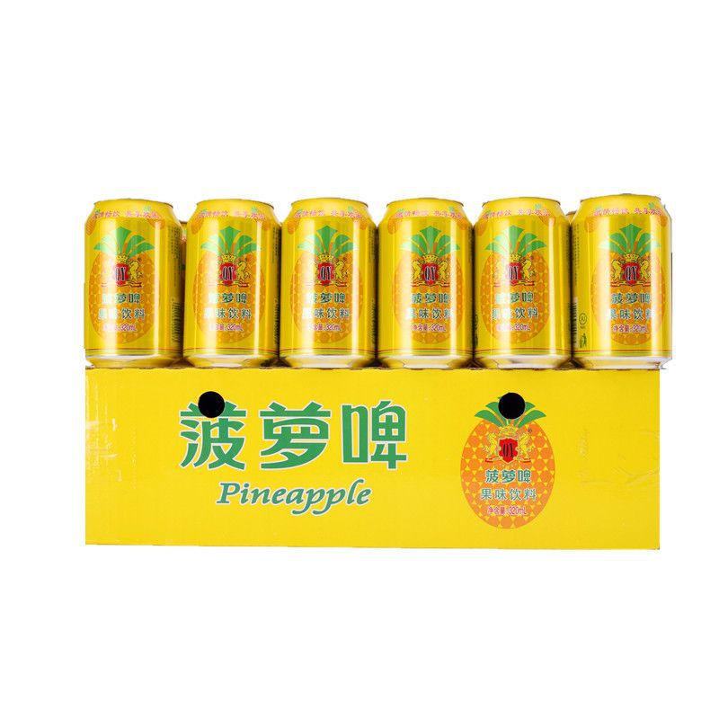新货菠萝啤果啤碳酸饮料零酒精果味汽水320*24菠萝啤-阿里巴巴