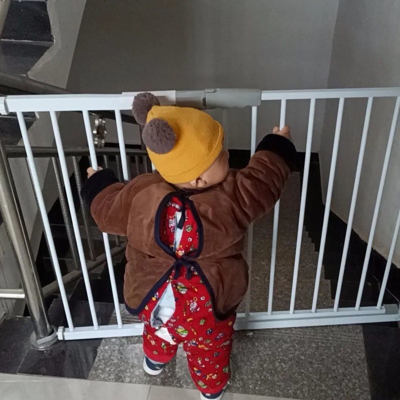 阳台栏杆护栏婴儿童门栏宝宝楼梯口围栏免家用防护宠物狗隔离栅栏