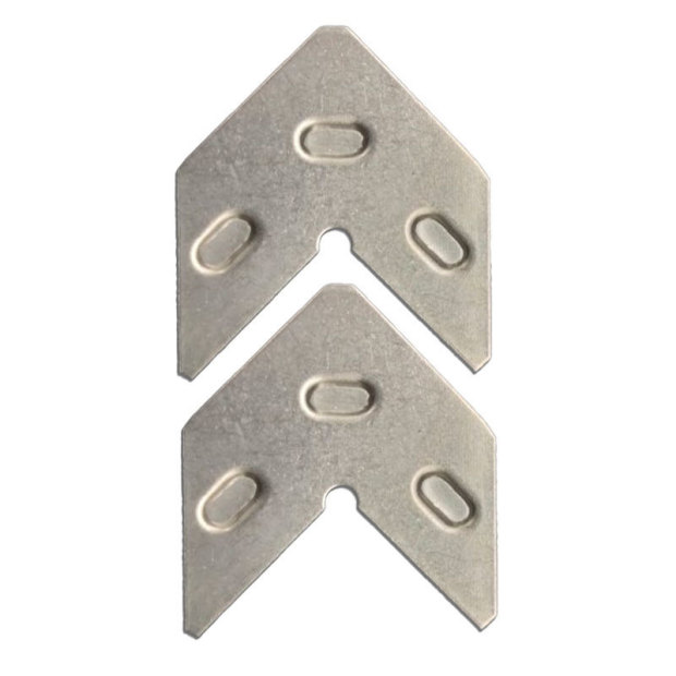 不锈钢门窗组角片铝合金断桥纱窗五金配件金属连接件角码五金件