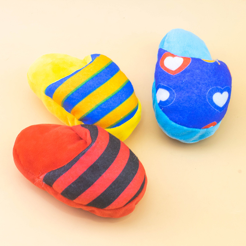 Plush Toy Small Dog Toy Slippers Radish Donut Dog Training Toys Pet Dog Toy Wholesale