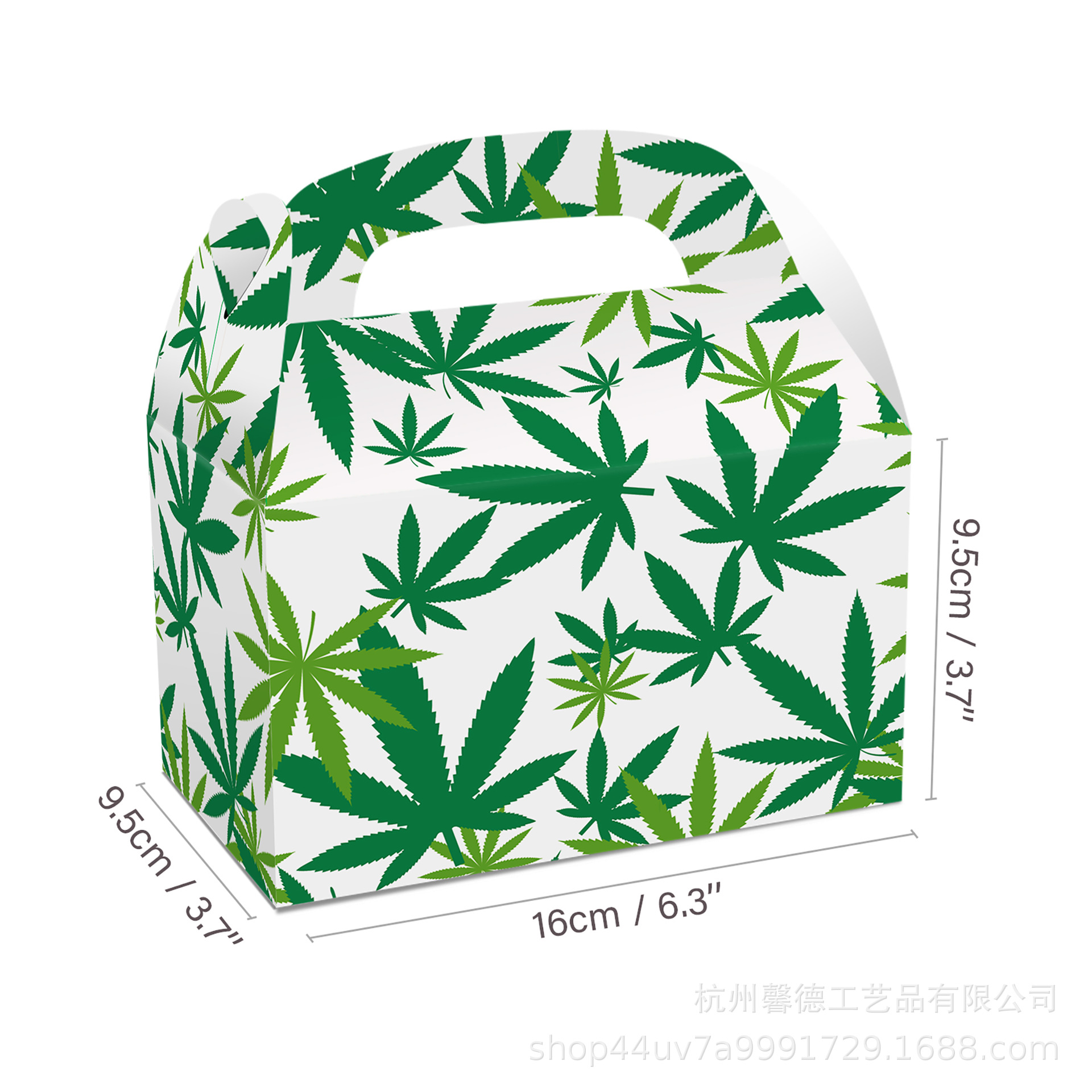 dd033亚马逊 大麻叶子 蓖麻 亚麻 生日派对礼品糖果袋
