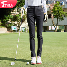 高尔夫女装秋冬季长裤防水面料透气修身显瘦弹力速干裤子运动球裤