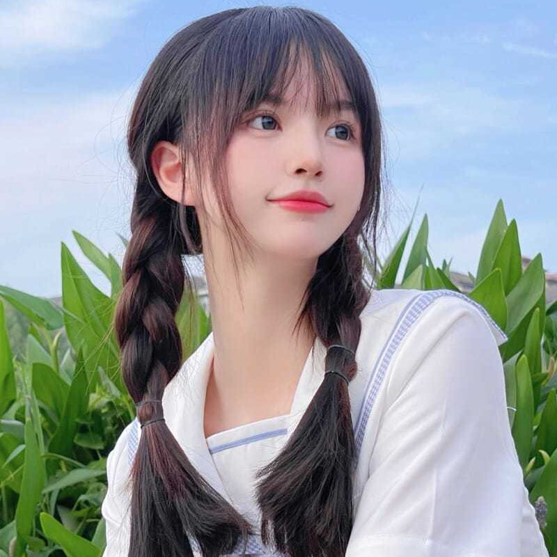 假发女夏长发jk双马尾仿真网红长直发减龄lolita麻花辫全头套式