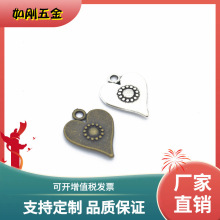 DIY 饰品配件爱心合金吊坠 复古合金小挂件 欧美 19*MM A32