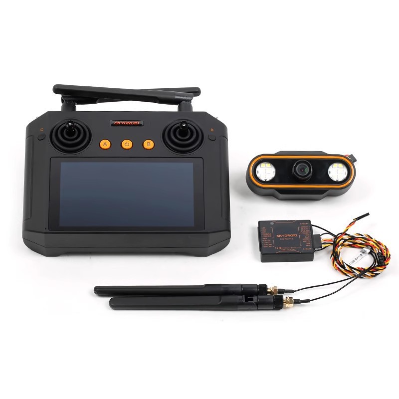 云卓h12 pro航模遥控器无人机车船模型发射机三体摄像头1080p图像-阿