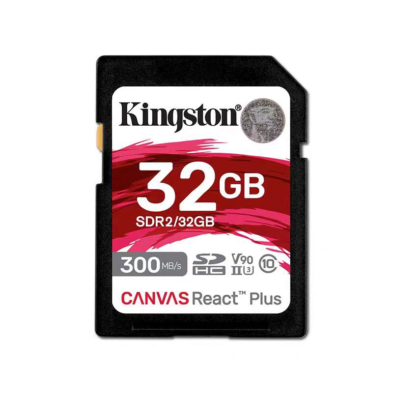 金士顿sd卡v90sd存储卡128g高速300muhs-ii4k8k高清相机内存sd卡