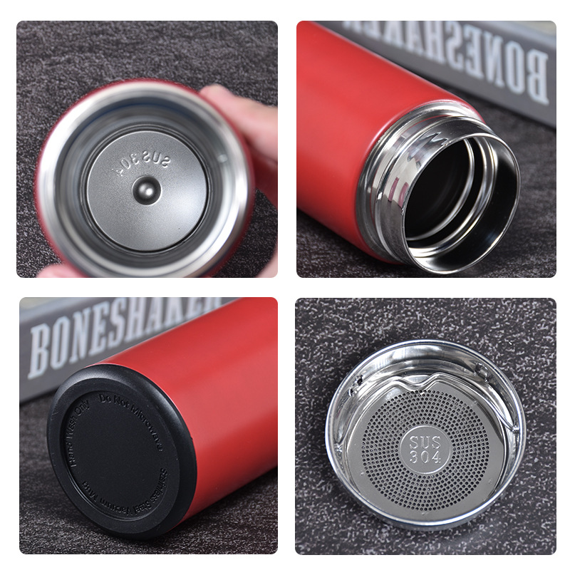 304 Stainless Steel Vacuum Smart Insulation Cup Office Business Straight Cup LED Touch Display Temperature Cup Wholesale