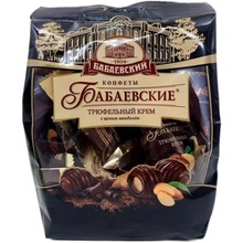 俄罗斯进口巴巴耶夫芭味富松露形整颗扁桃仁纯可可脂巧克力糖果