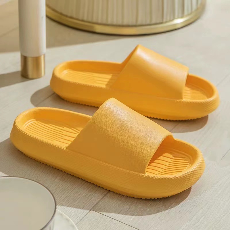 Thick-Soled Eva Summer Slip-on Thick-Soled Non-Slip Wear-Resistant Bathroom Bath Simple Men's and Women's Couple Outdoor Slippers